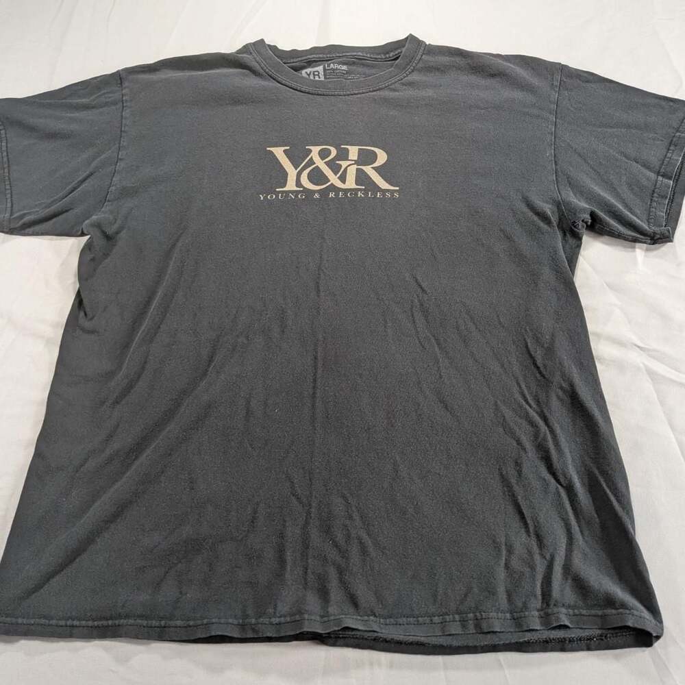 Young & Reckless Y&R Logo Black Cotton T-Shirt